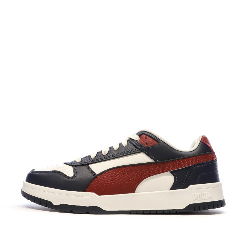 Baskets Noires/Blanches/Rouges Homme Puma Rbd pas cher