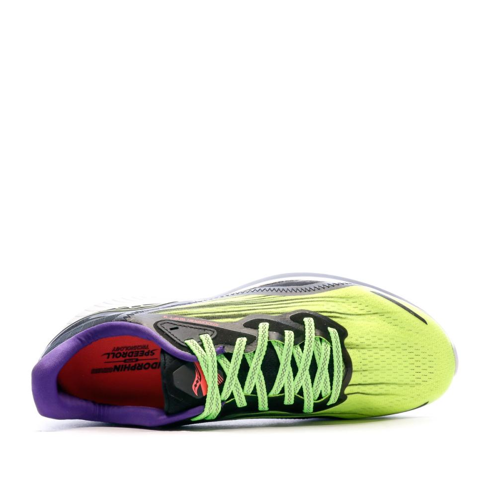 Chaussures de running Jaune Fluo Homme Saucony Endorphin Shift 2 vue 4