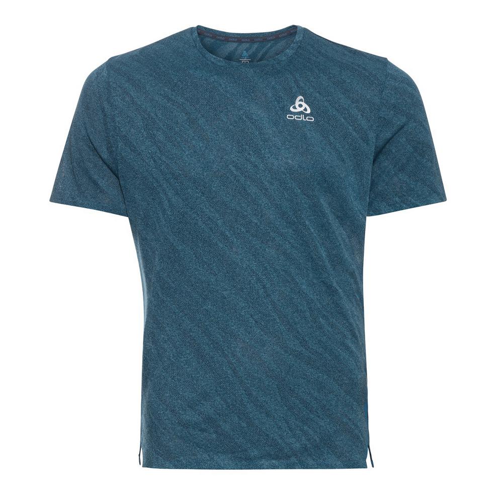 T-shirt Bleu Homme Odlo Zeroweight pas cher
