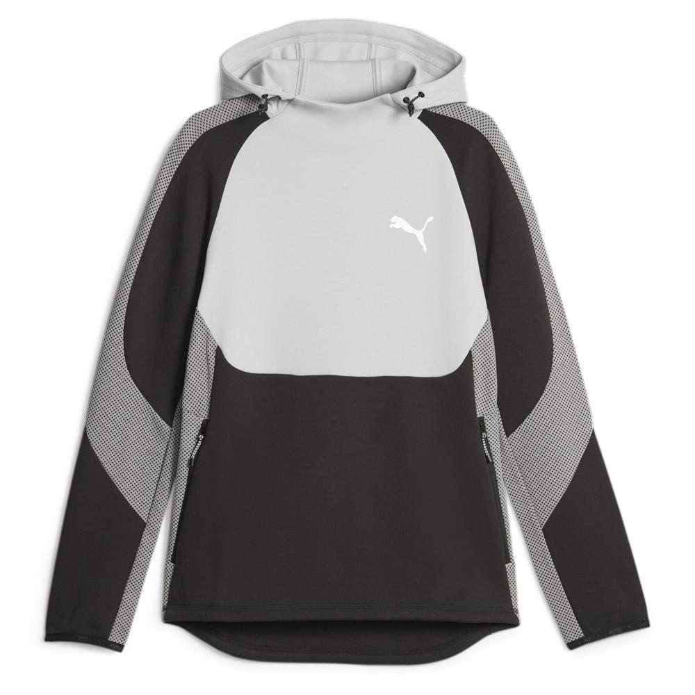 Sweat à Capuche Gris/Noir Homme Puma Evostripe pas cher