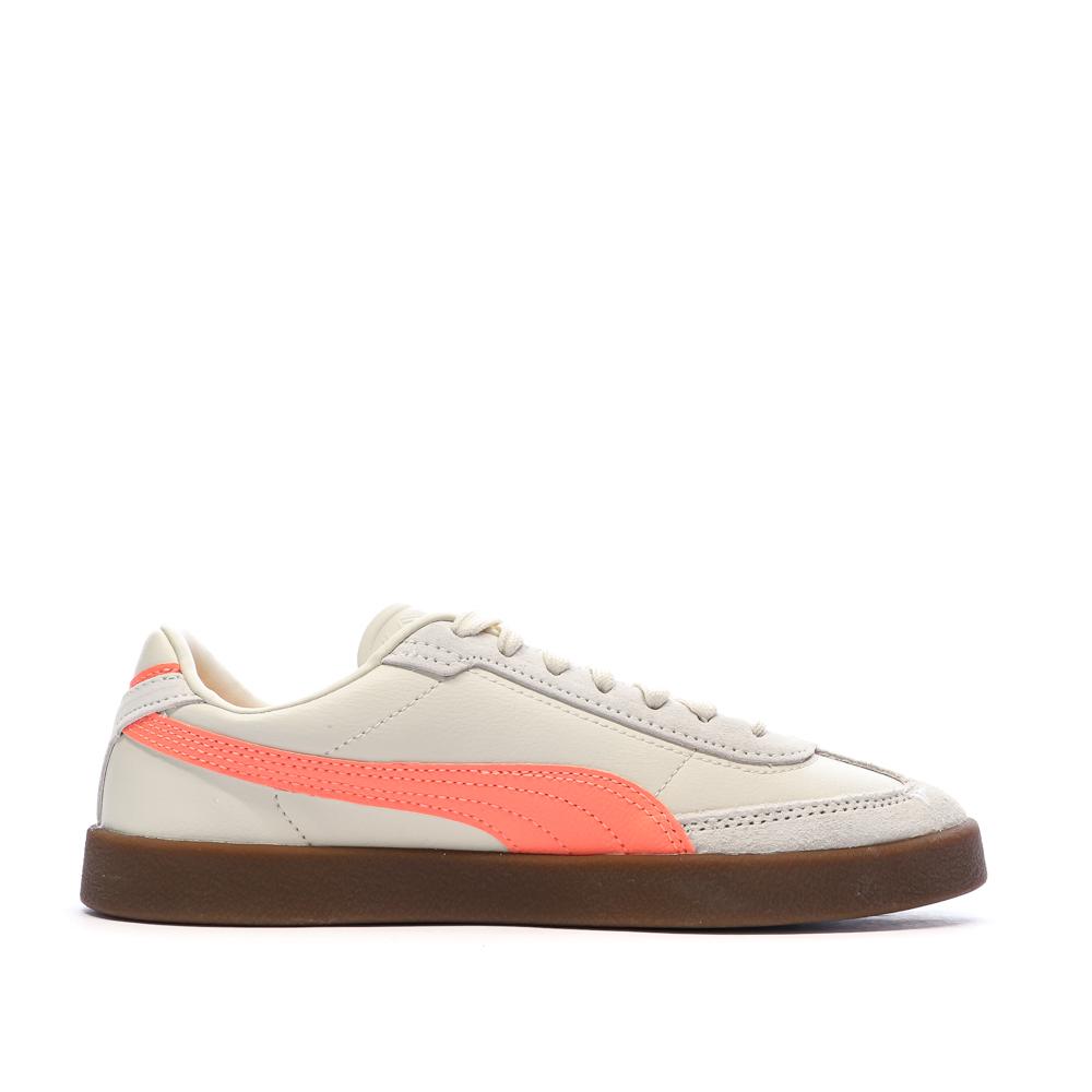Baskets Beiges/Roses Femme Puma Club Ii Era vue 2