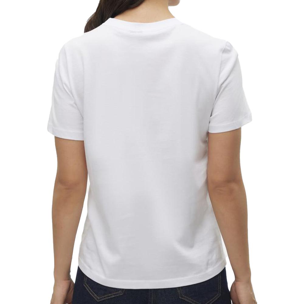 T-shirt Blanc Femme Vero Moda Paulinaa vue 2