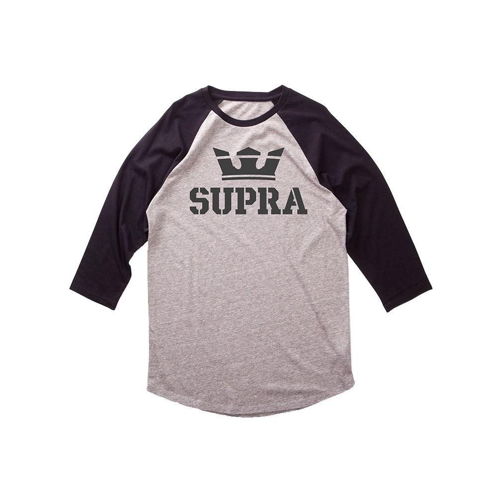 T-shirt homme manche 3/4 Supra Above gris pas cher