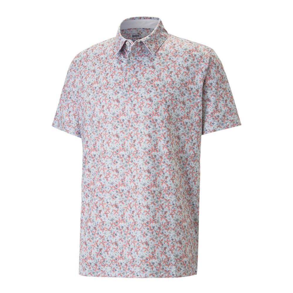 Chemisette de Golf Grise à Motifs Homme Puma Florals pas cher