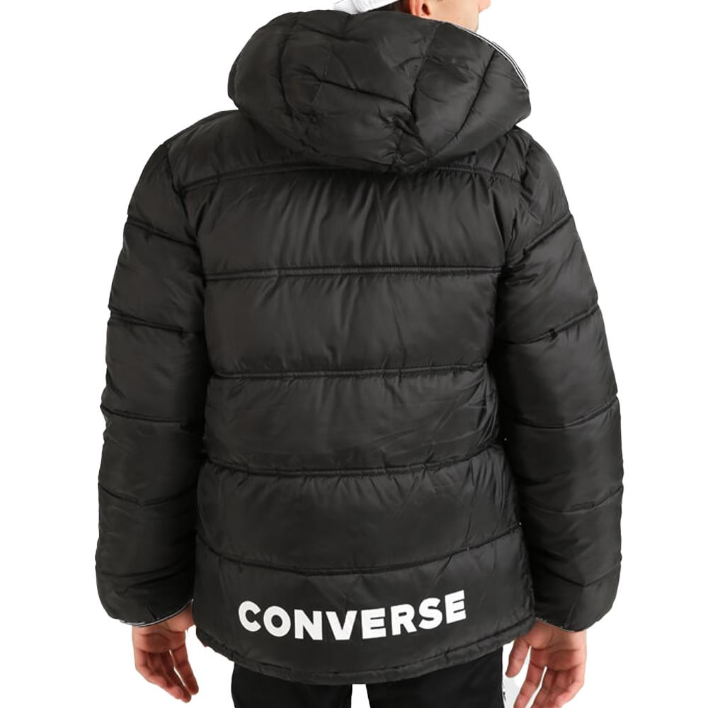 Doudoune Noires Garçon Converse Puffer Black vue 2