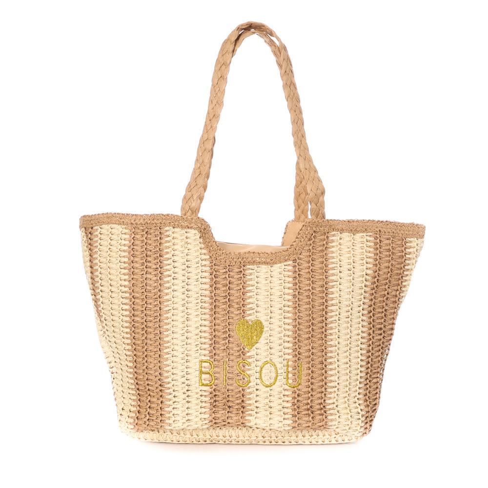 Natural/Taupe Woman's Beach Bag Gérard Pasquier affordable
