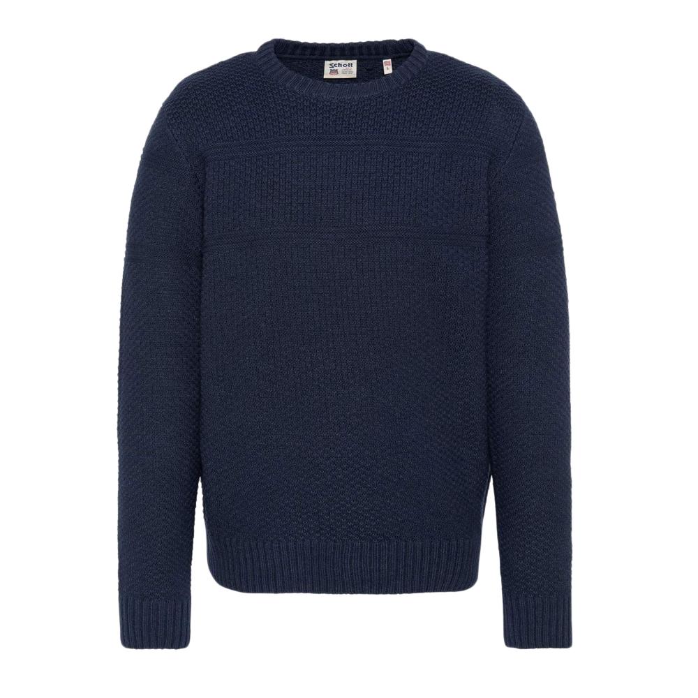 Pull Marine Homme Schott PLWASP pas cher