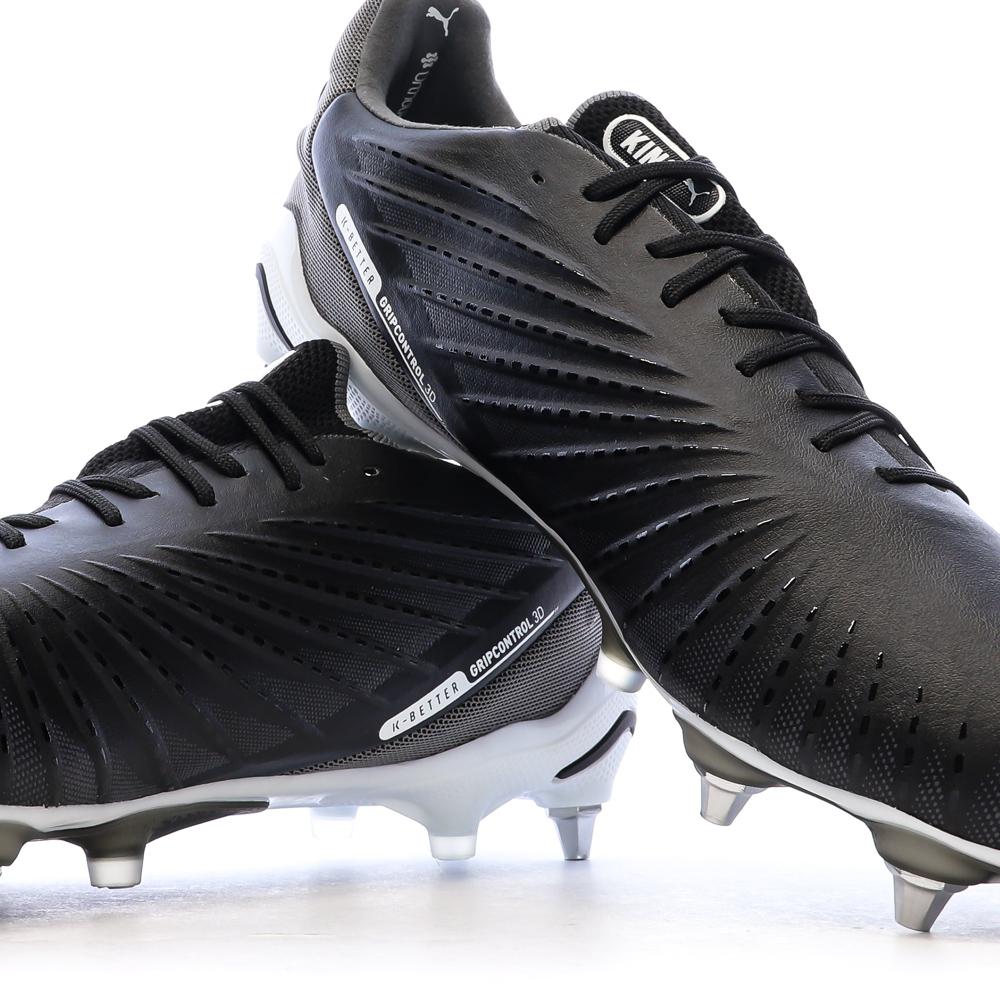 Chaussures de Foot Noires Homme Puma King Ultimate MxSG vue 7