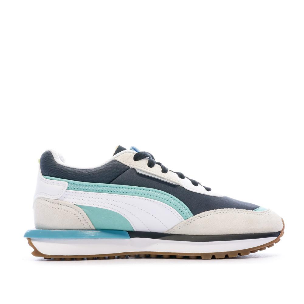 Baskets Grise Garçon Puma City Rider vue 2