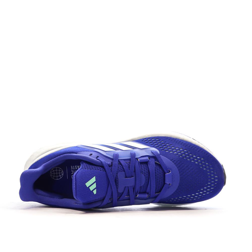 Chaussures de running Bleu/Blanc Homme Adidas Pureboost 22 vue 4