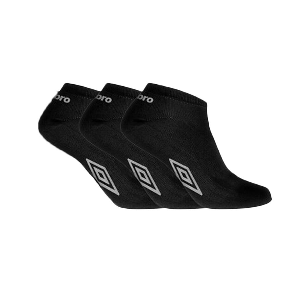 X3 Paires de Chaussettes Noires Femme Umbro Lowcuts pas cher
