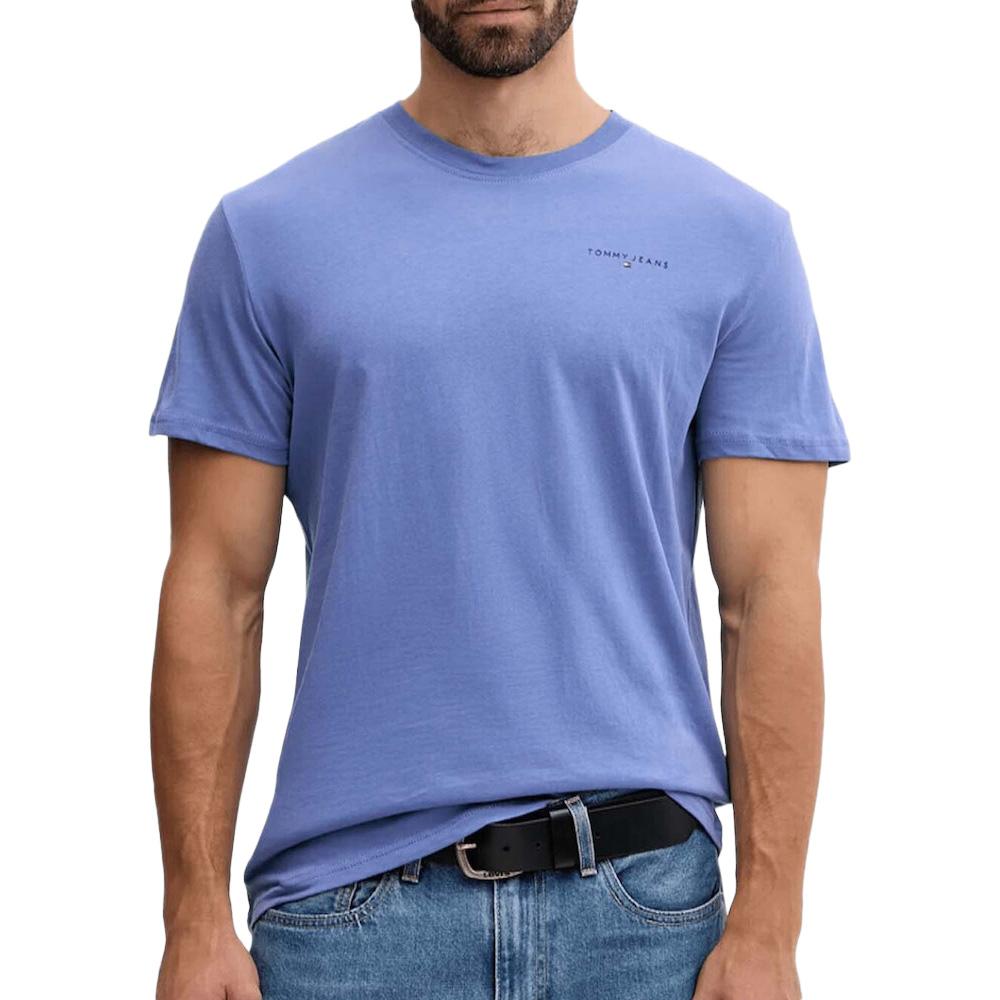 T-shirt Bleu Homme Tommy Hilfiger Tjm Slim pas cher