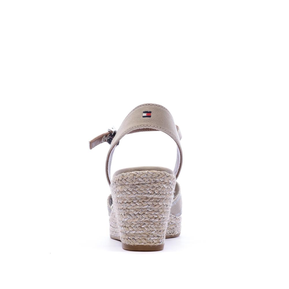 Sandales compensées beige femmes Tommy Hilfiger vue 3