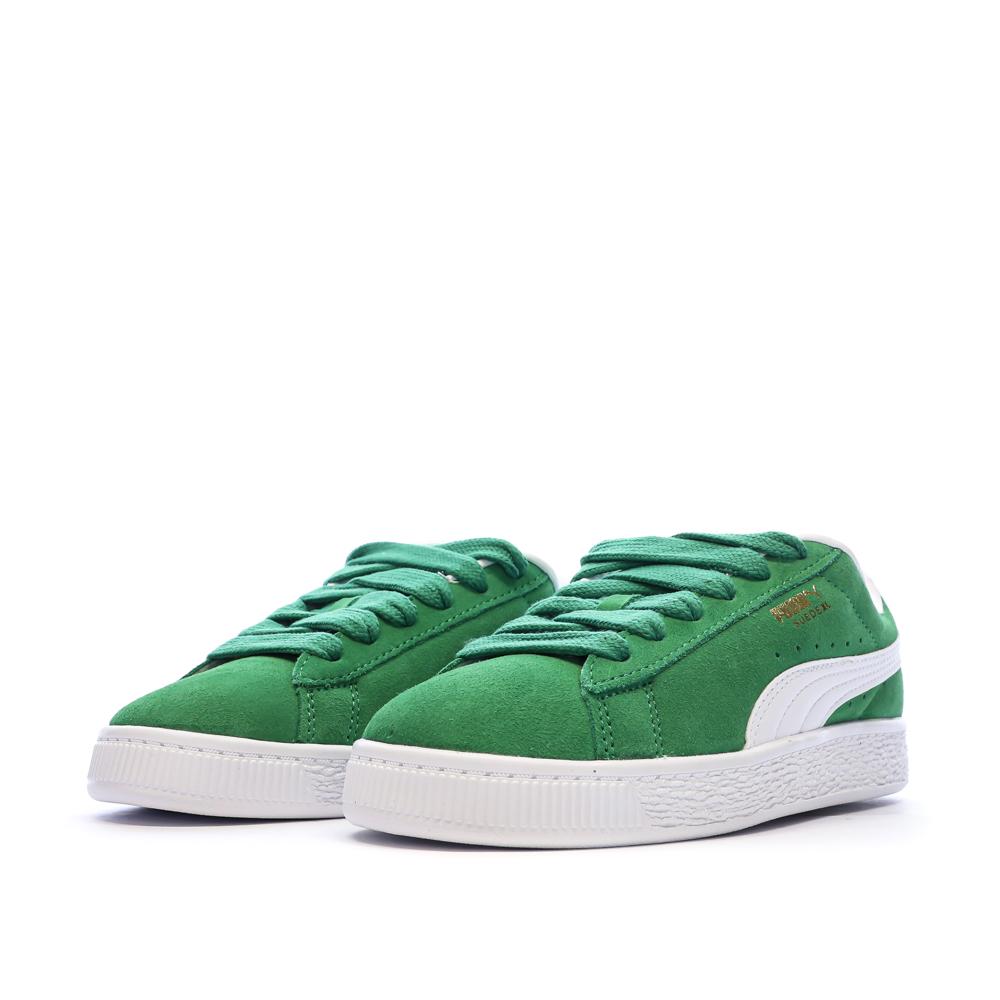 Baskets Vertes Garçon Puma Suede Xl vue 6