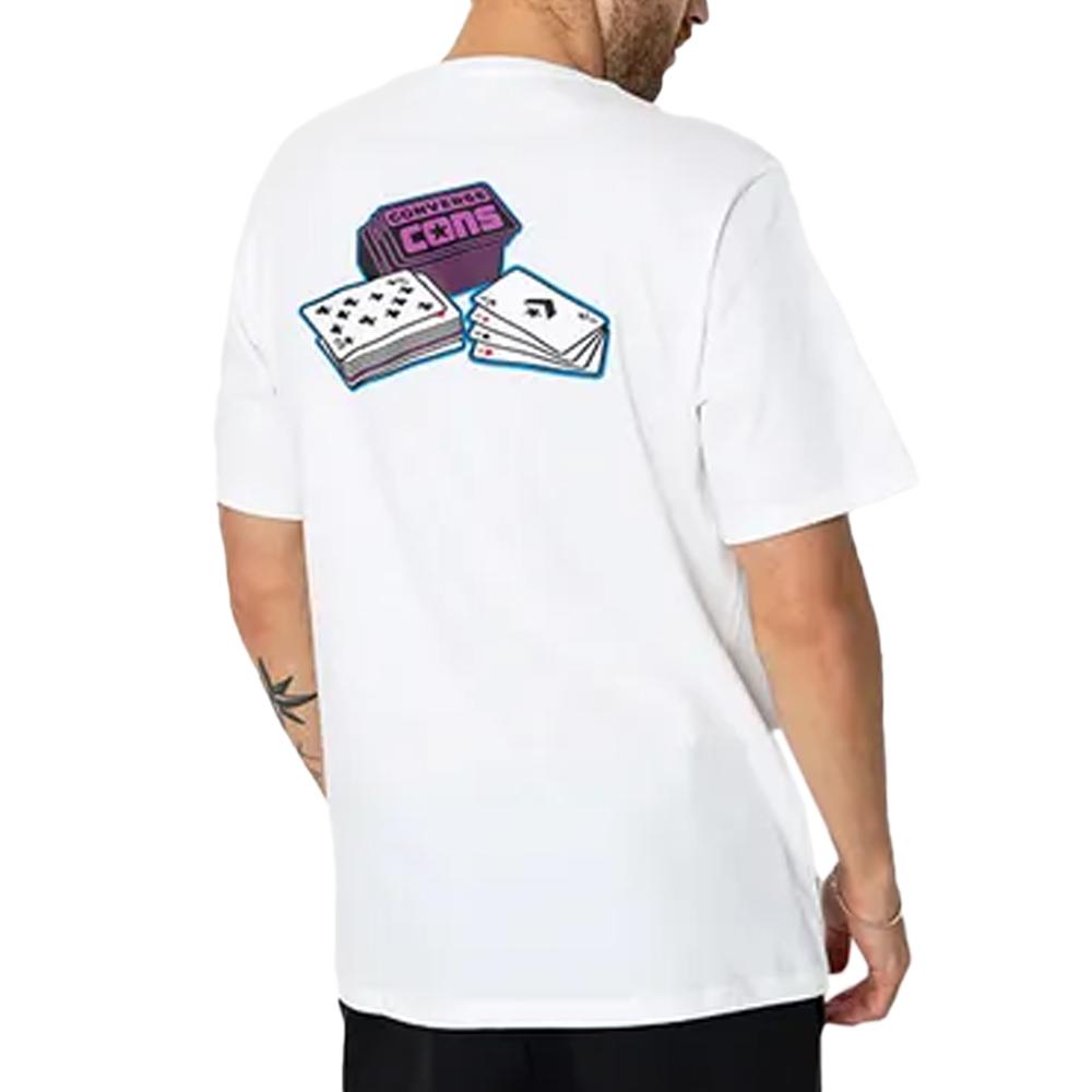 T-shirt Blanc Homme Converse Skate vue 2