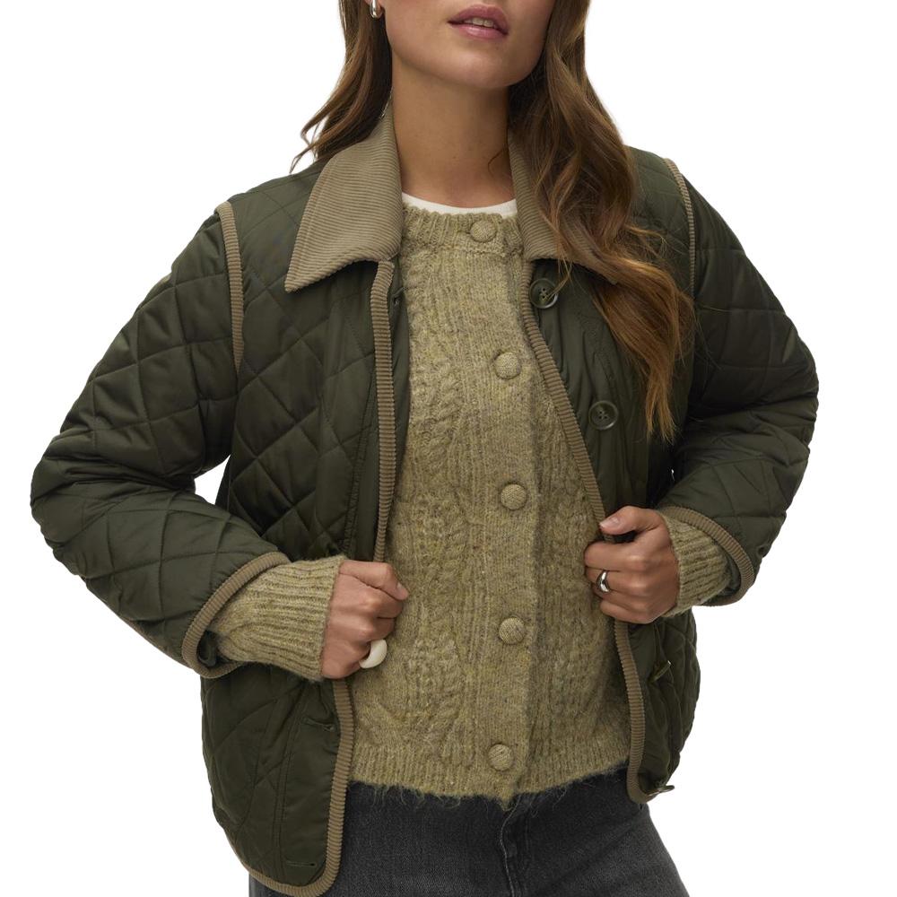 Veste Matelassée Kaki Femme Vero Moda Mily pas cher