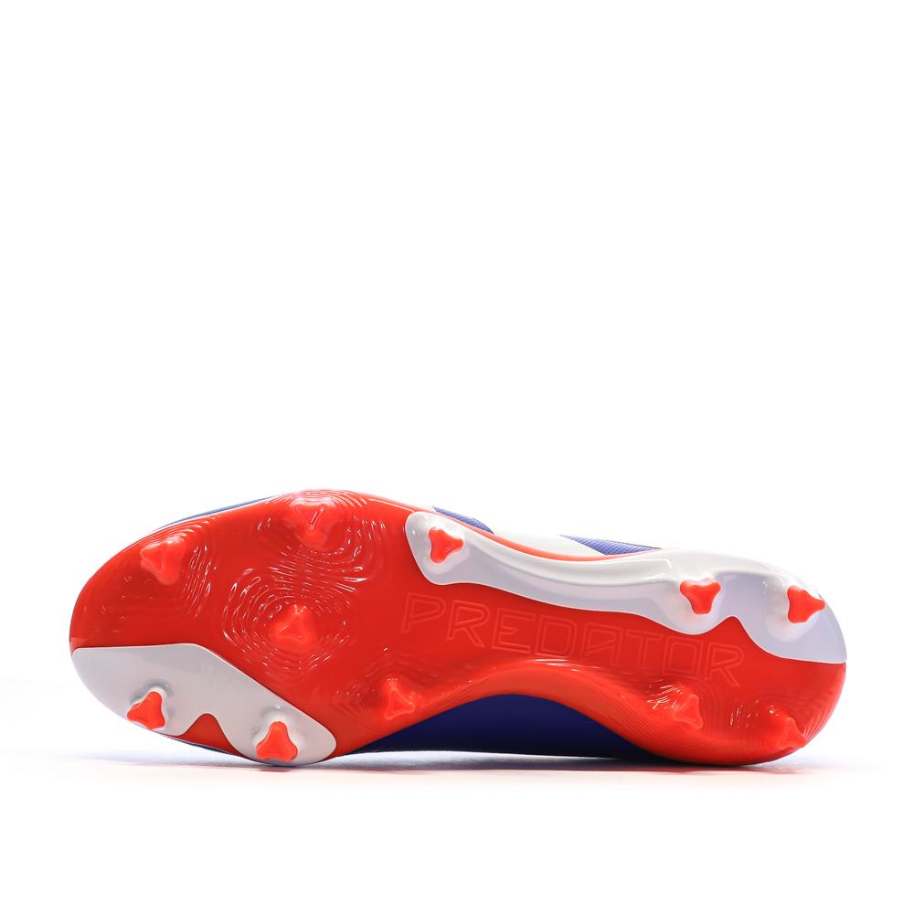 Chaussures de Foot Bleues Homme Adidas Predator League FG vue 5