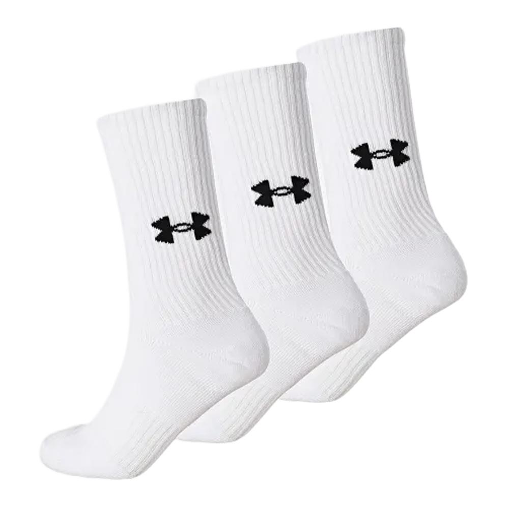 X3 Paires de Chaussettes Blanches Homme Under Armour Unisex pas cher