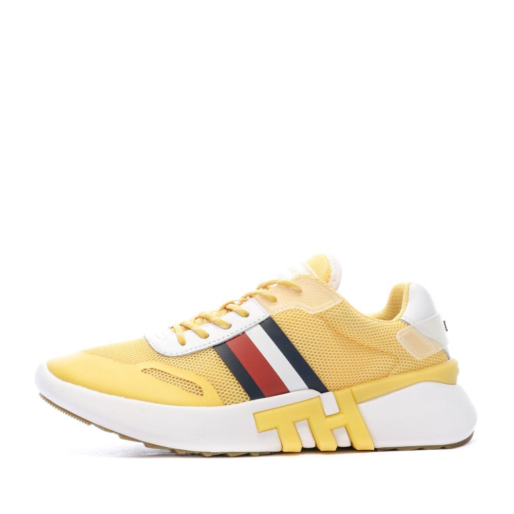 Baskets Jaunes Femme Tommy Hilfiger Sporty pas cher