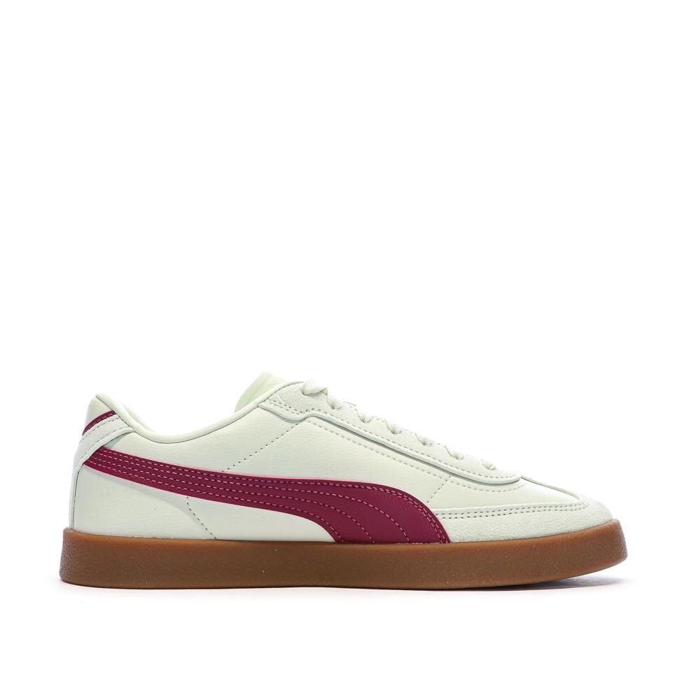 Baskets Bordeaux/Vert Femme Puma Club II Era vue 2