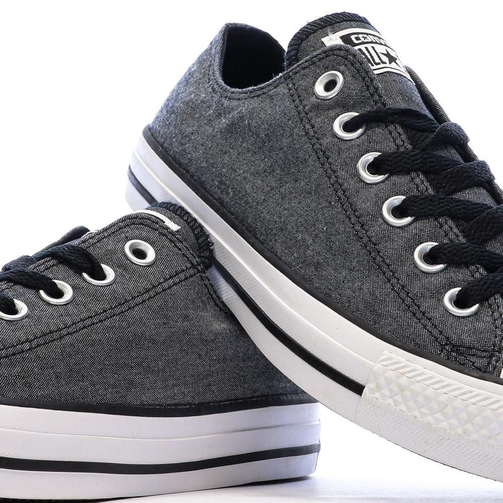 Baskets All Star Gris Jeans Mixte Converse Ctas Ox vue 7