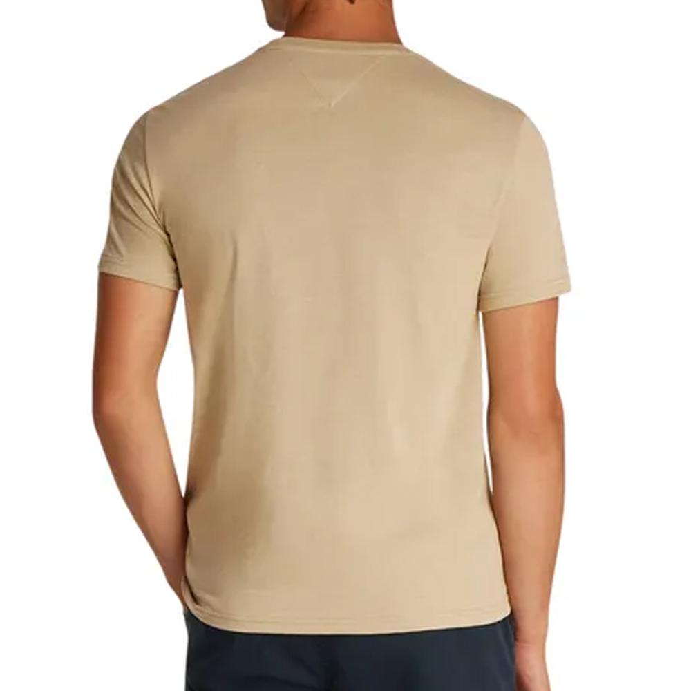 T-shirt Marron Homme Tommy Hilfiger Jaspe vue 2