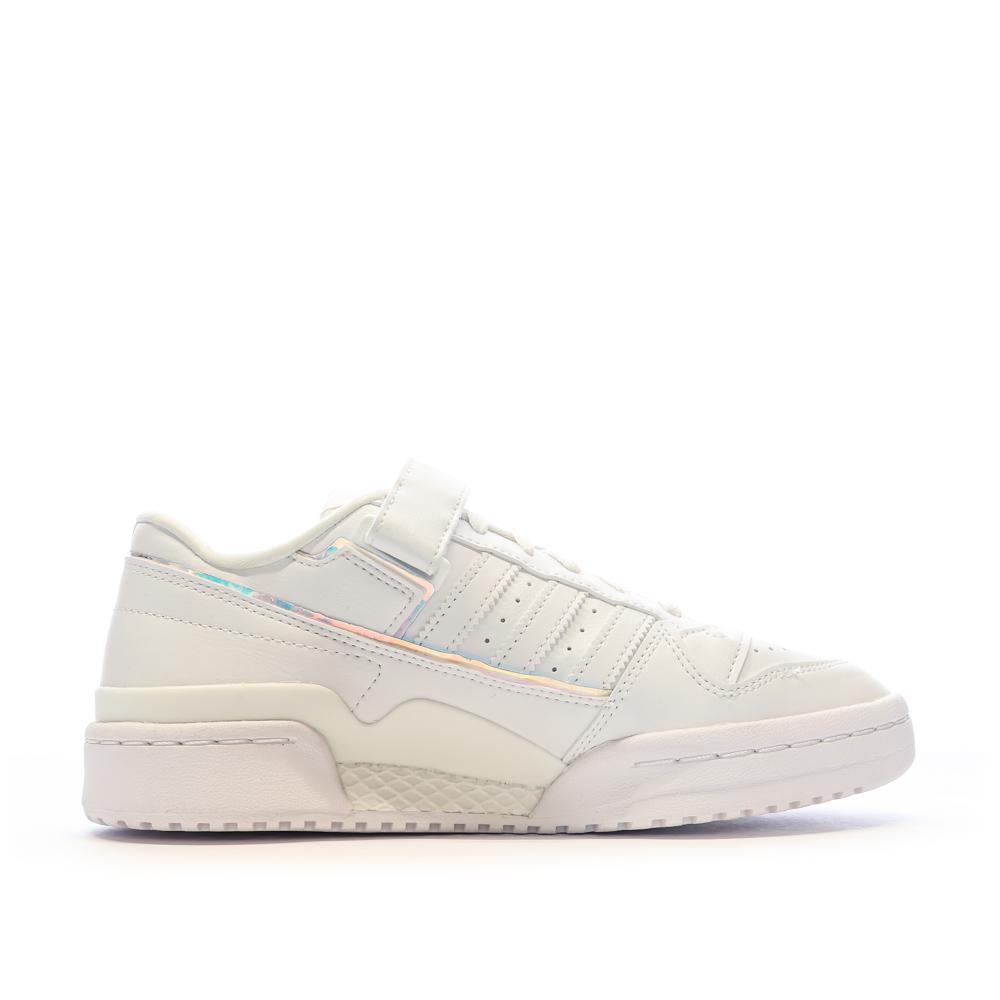 Baskets Blanches Femme Adidas Forum Low vue 2
