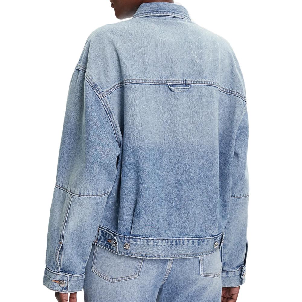 Veste en Jean Bleu Femme Calvin Klein Jeans Denim Jacket vue 2