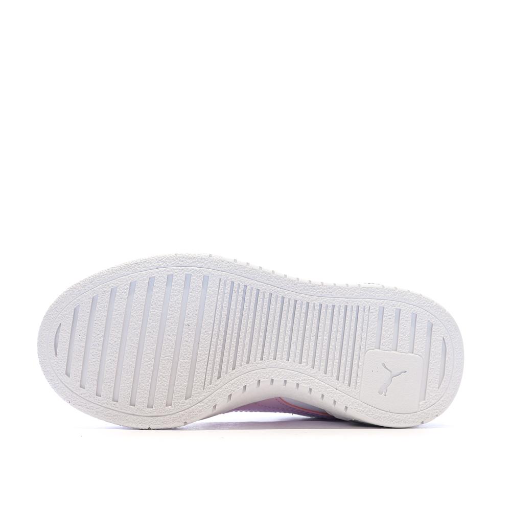Baskets Blanches/Roses Fille Puma Ca Pro vue 5