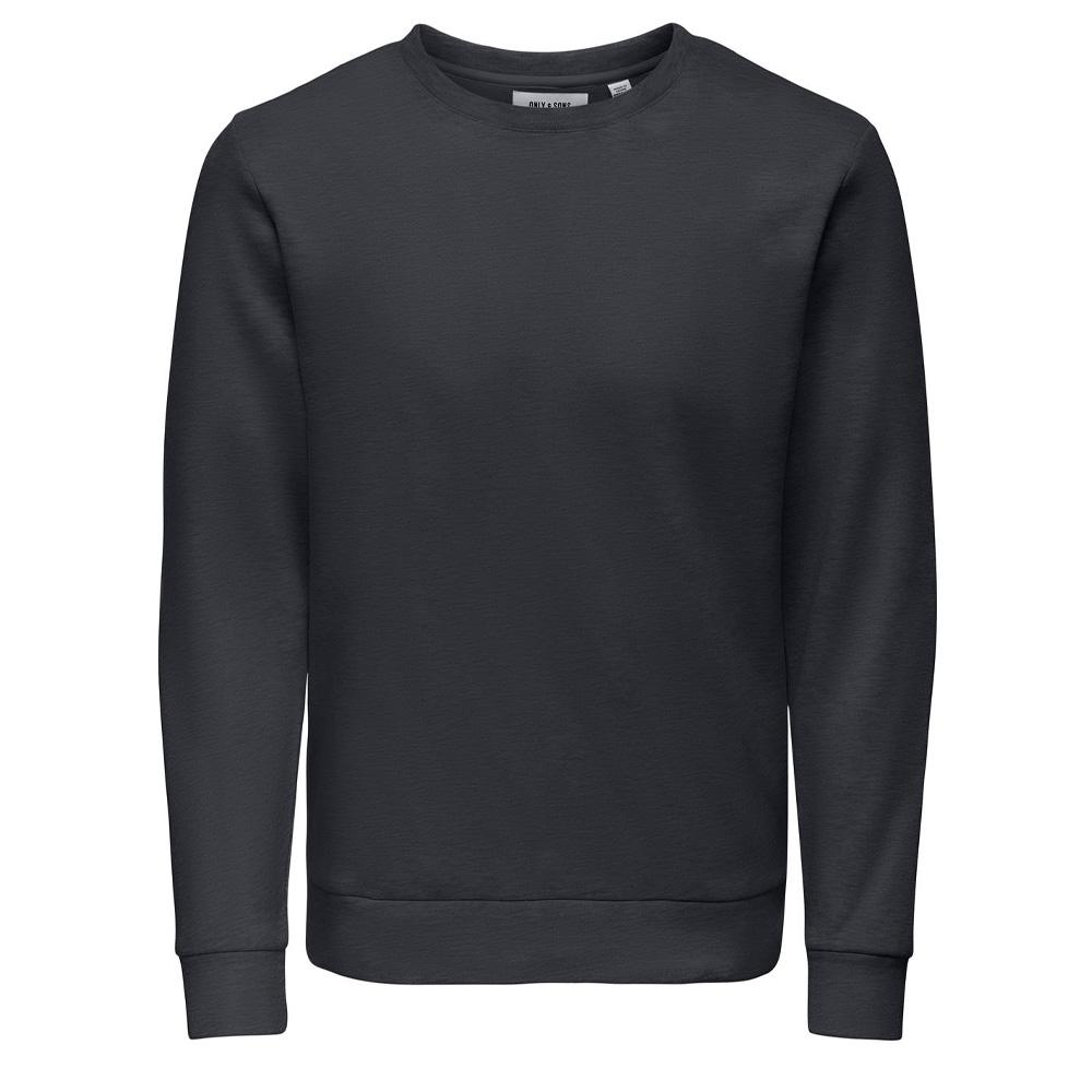 Sweat Marine Foncé Homme Only & Sons Chase pas cher