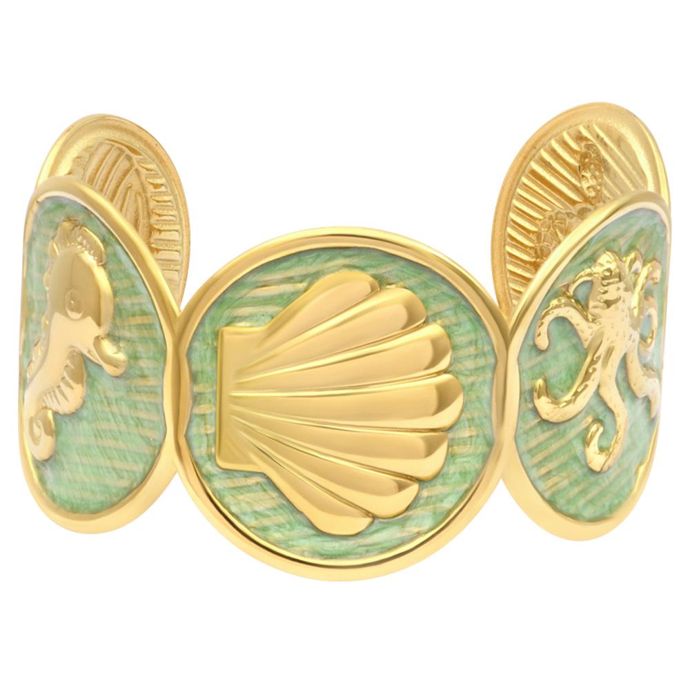 Bracelet Vert Femme Clio Blue Coquillage pas cher