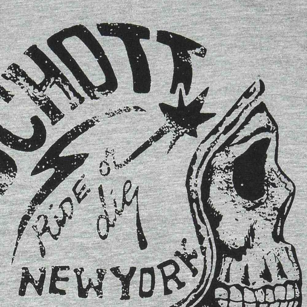 T-shirt Gris Homme Schott Tom21 vue 3