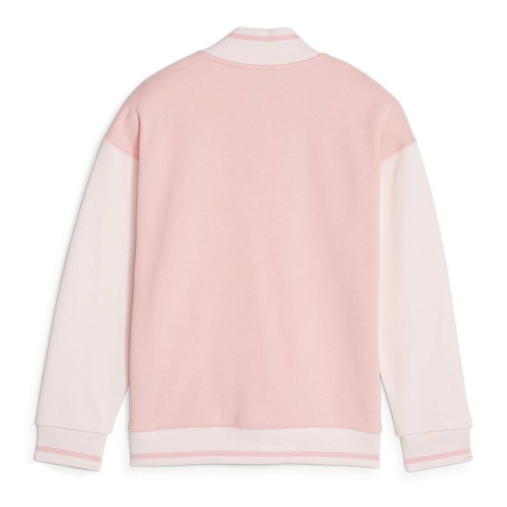 Veste Rose Fille Puma Sweater vue 2