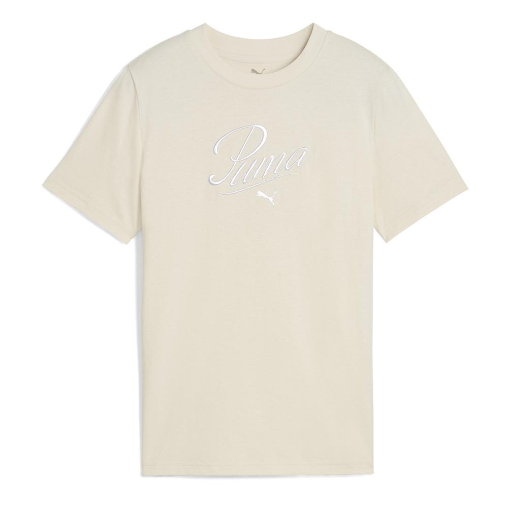 T-Shirt Beige Fille Puma Script pas cher