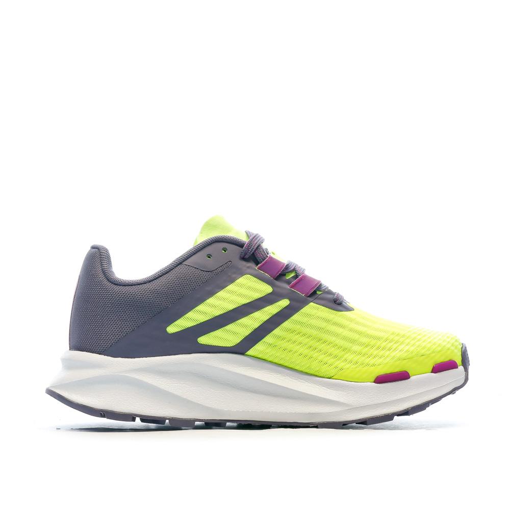 Chaussure De Trail Jaune Fluo/Violet Femme The North Face  Eminus vue 2