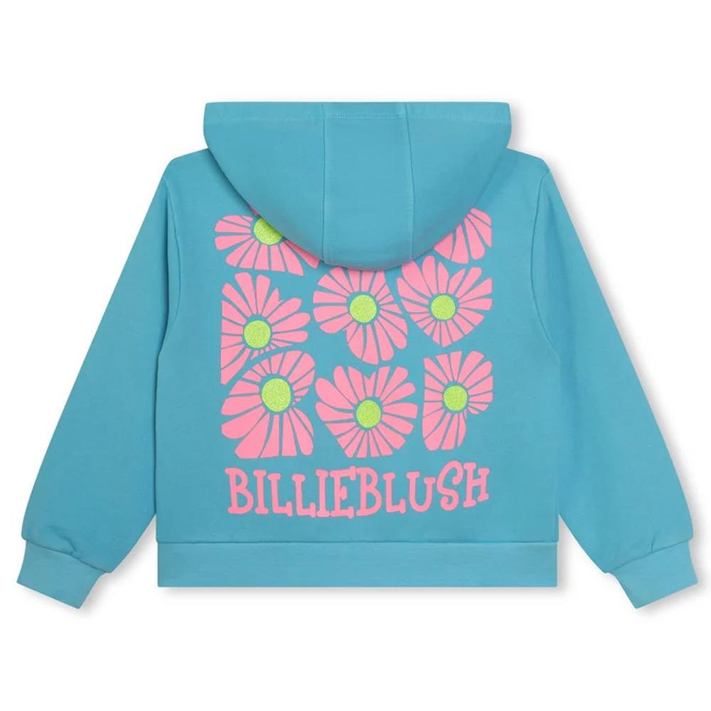 Sweat Bleu Fille Billieblush U20103 vue 2