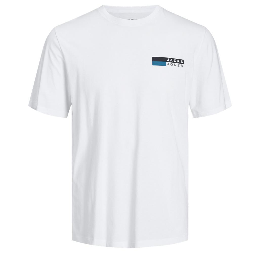 T-shirt Blanc Homme Jack & Jones Whcorp vue 3