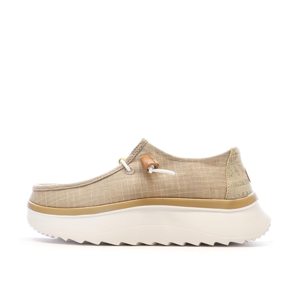 Chaussures Beiges/Dorées Femme Hey Dude Wally Sport Mesh pas cher