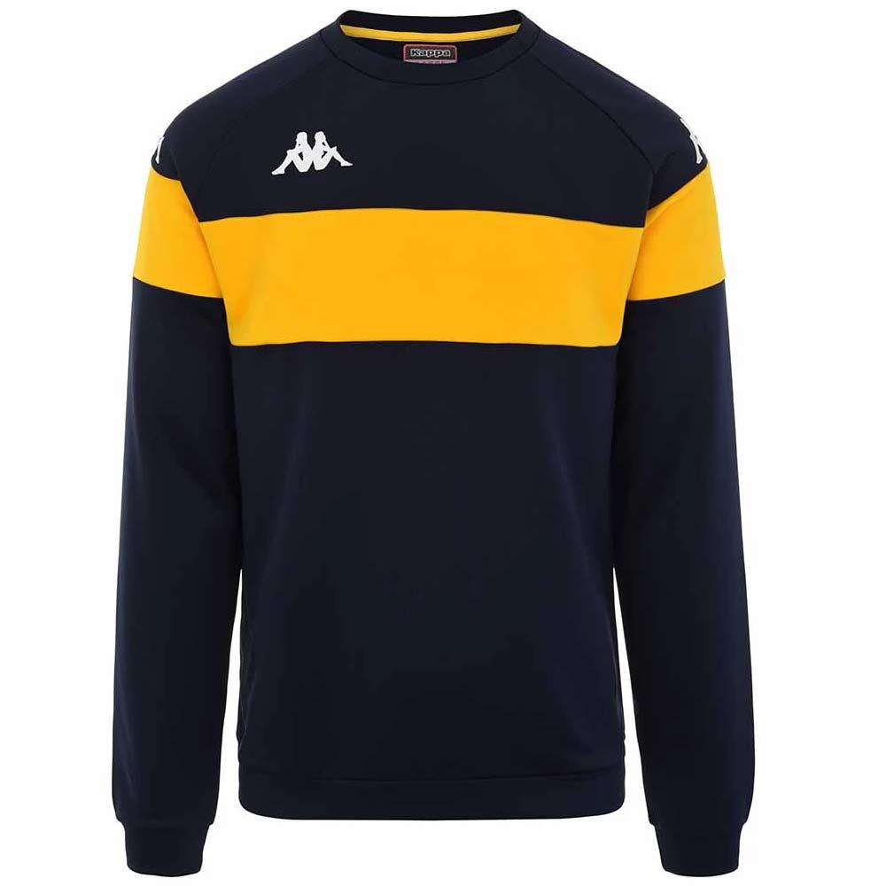 Sweat Marine/Jaune Homme Kappa Dido pas cher