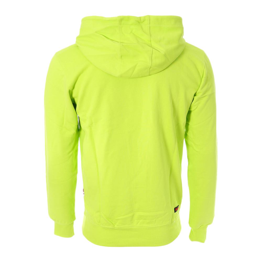 Sweat à Capuche Vert fluo Homme Supreme Grip Diego vue 2