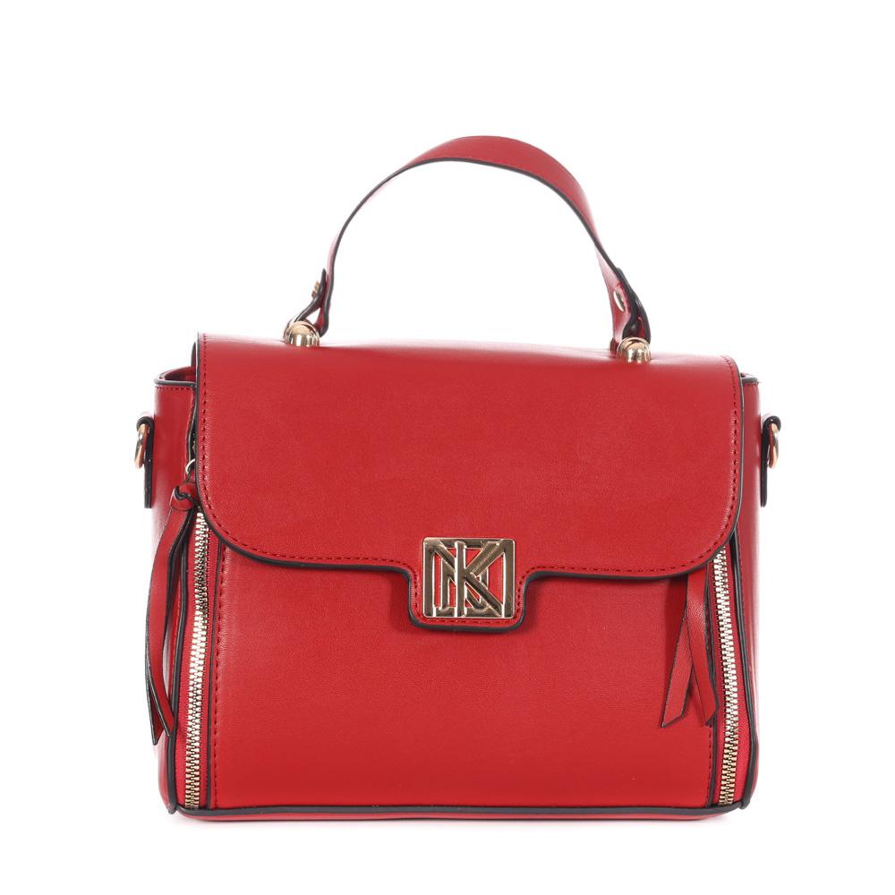 Sac à Bandoulière Rouge Femme Manoukian TARA pas cher