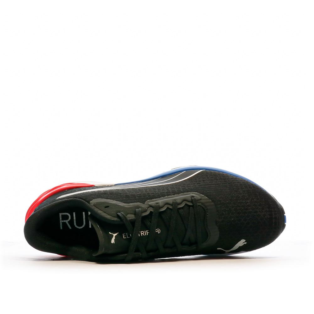 Chaussures de running Noir/Blanche/Rouge Homme Puma Electrify Nitro vue 4