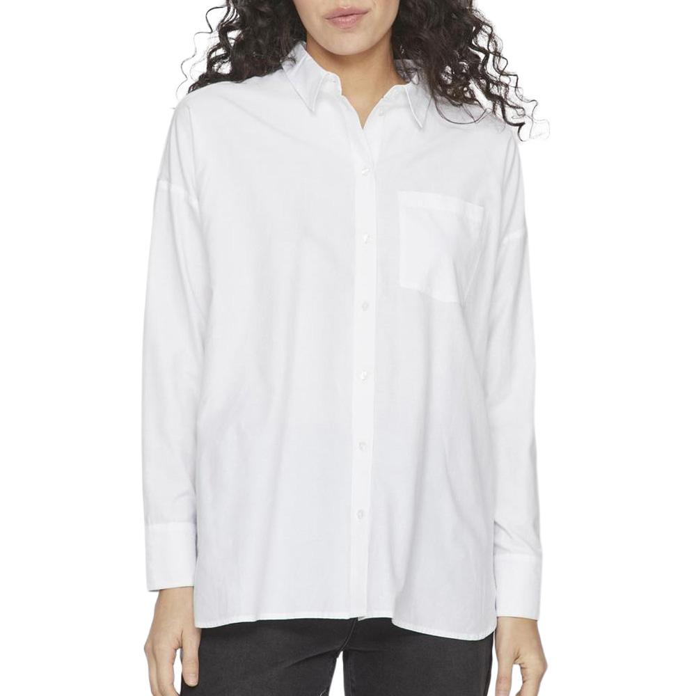 Chemise Manches Longues Blanche Femme Vila Vidarma pas cher