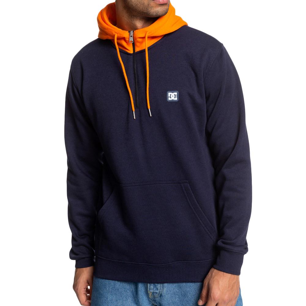 Sweat Marine/Orange Homme Dc shoes Rebel pas cher