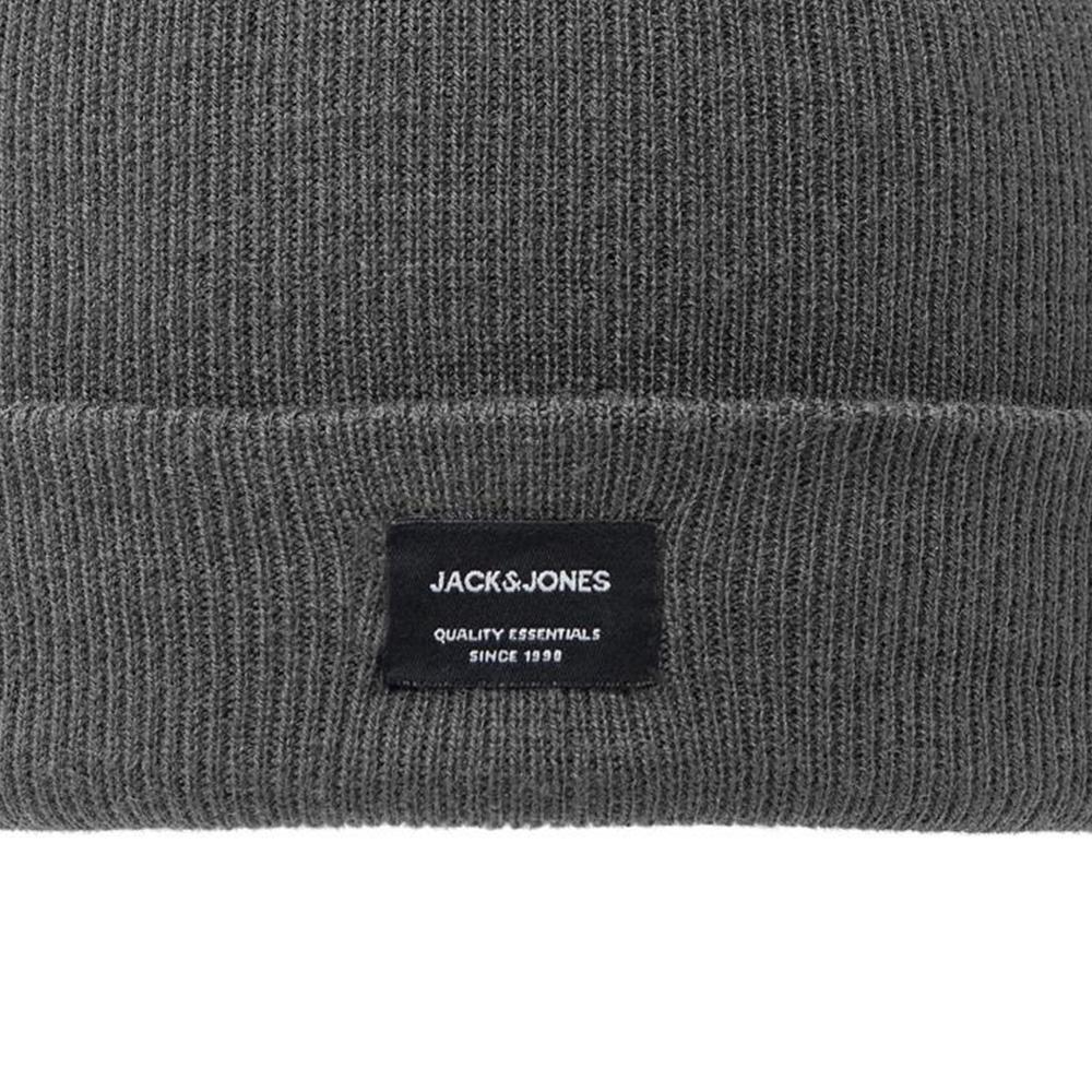 Bonnet Gris Homme Jack & Jones Beanie vue 2