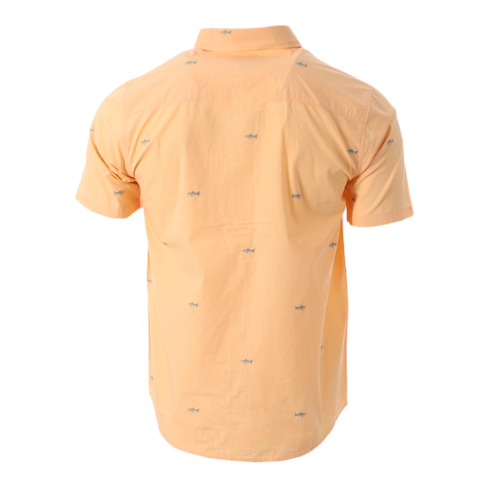 Chemisette Manches Courtes Orange Homme Salty Crew Bruce vue 2
