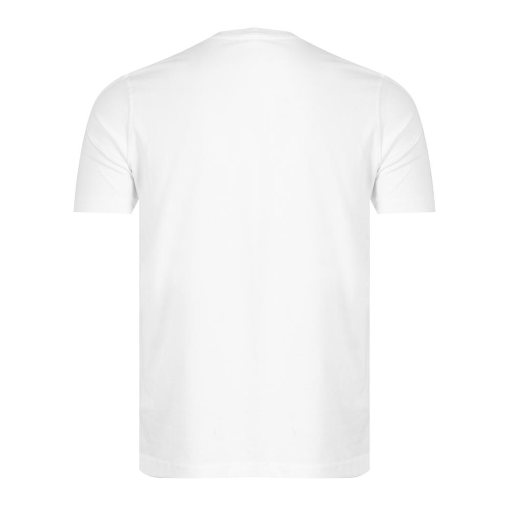 T-shirt Blanc Homme Diesel Just A18997 vue 2