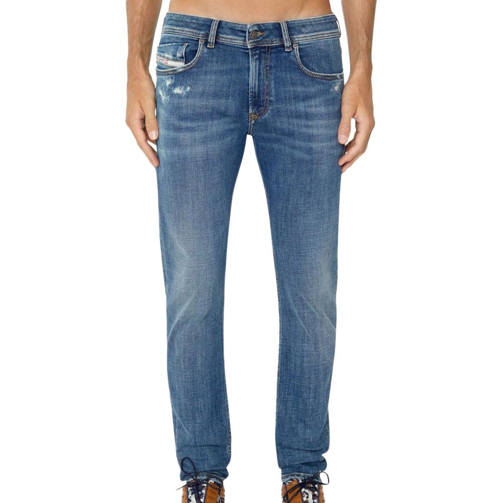 Jean Skinny Fit Bleu Foncé Homme Diesel1979 Sleenker pas cher