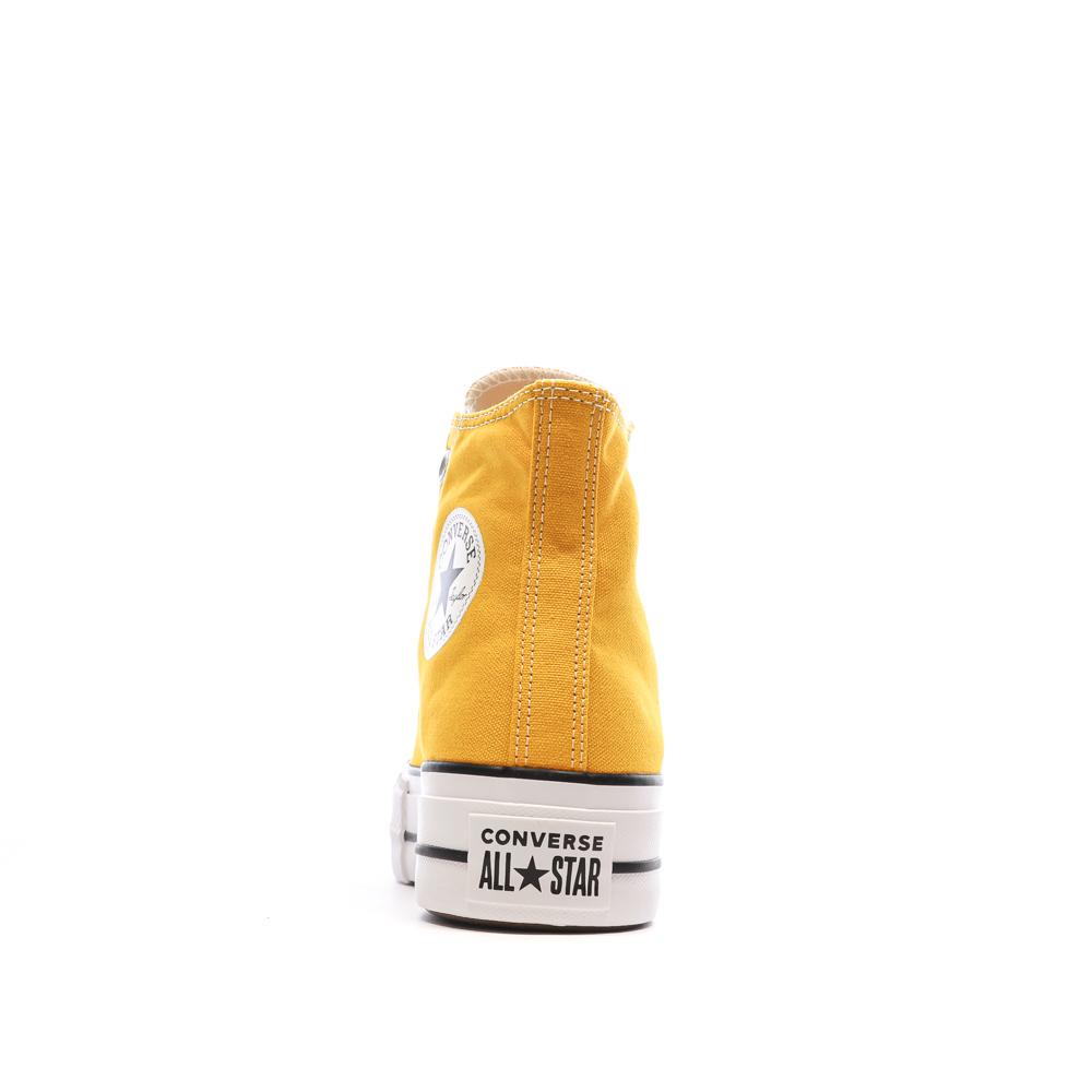 Baskets Jaune Femme Converse All Star Lift Platform vue 3