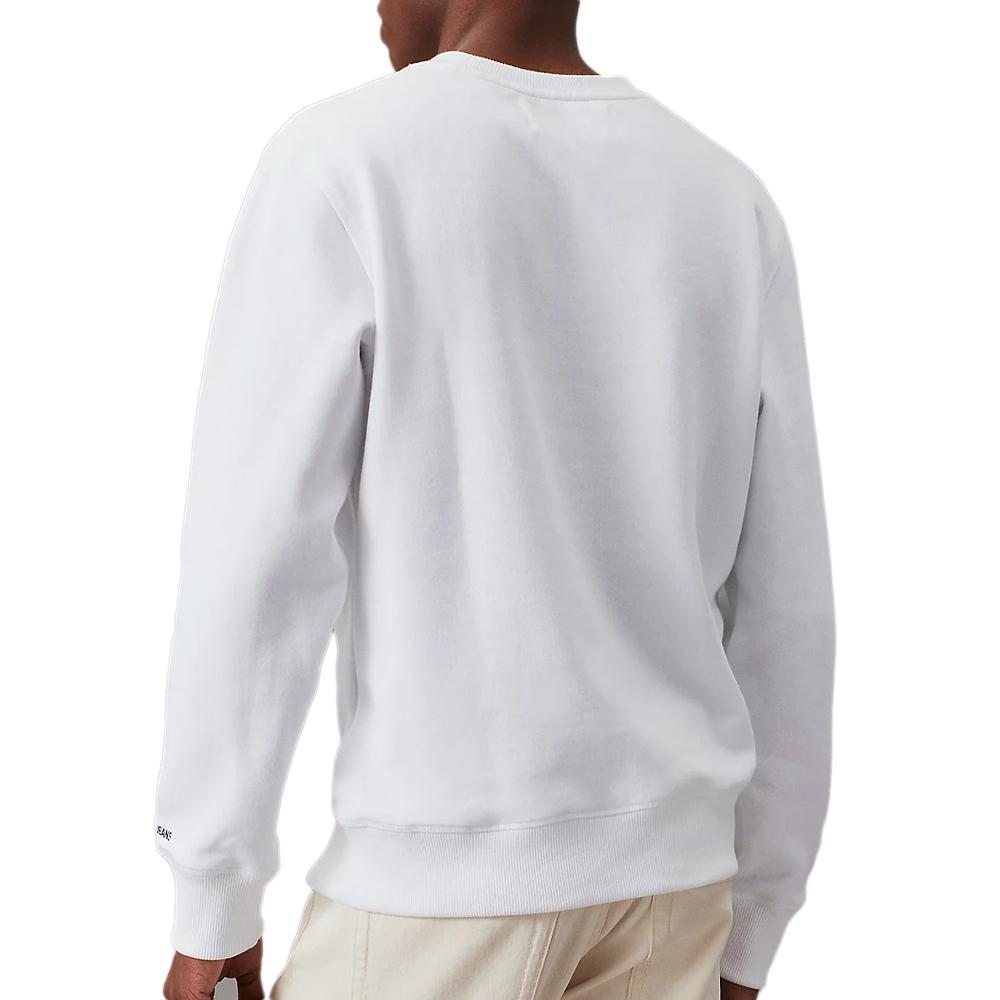 Sweat Blanc Homme Calvin Klein Jeans Essential Bright vue 2